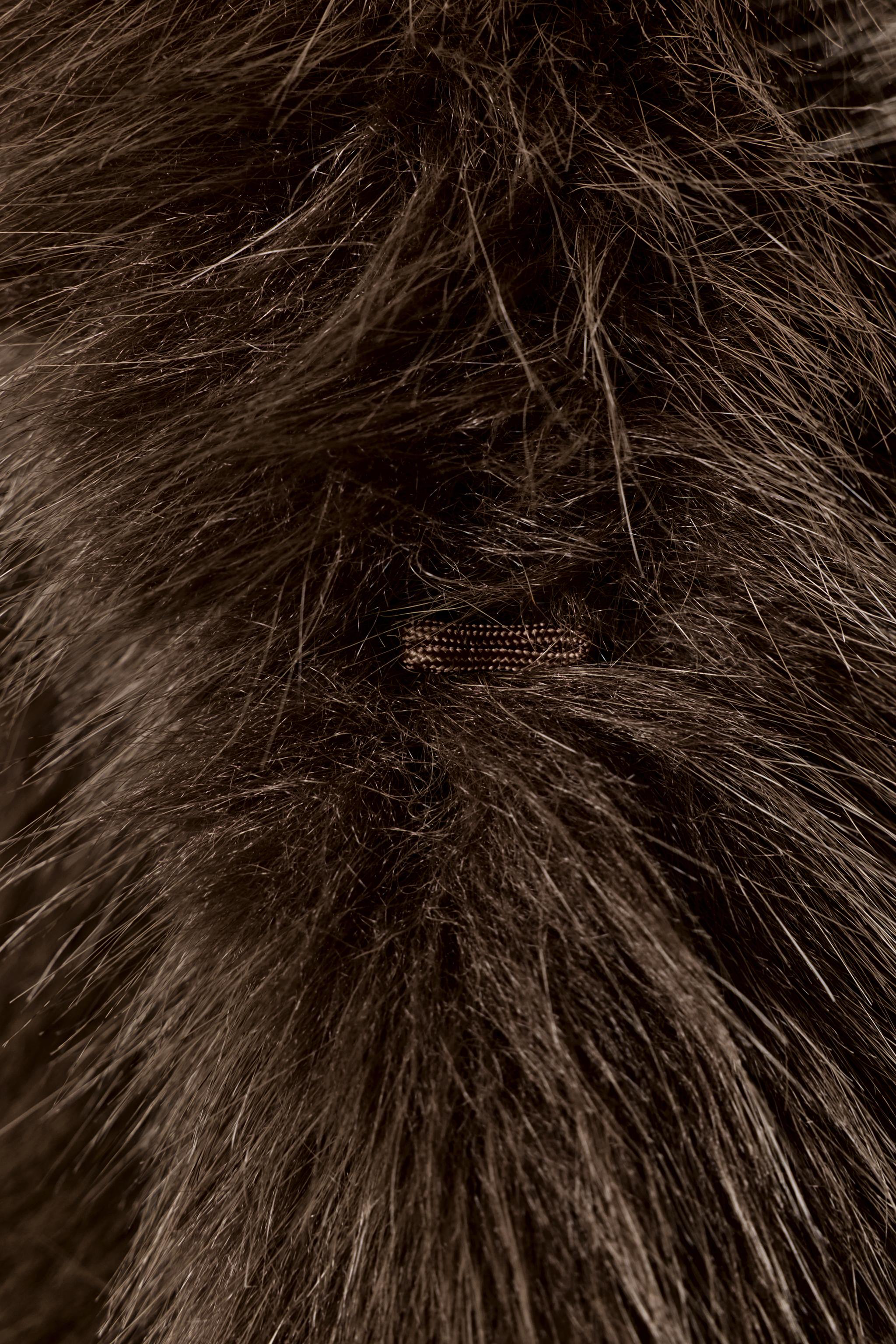 MANTEAU COURT EFFET FOURRURE